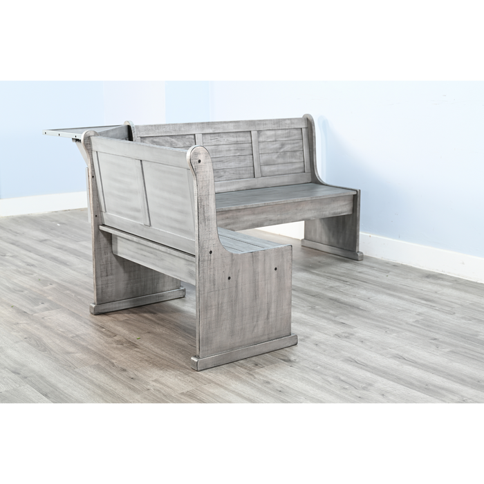 Sunny Designs Wood Breakfast Nook Dining Set Alpine Grey - Bed & Sofa Hub