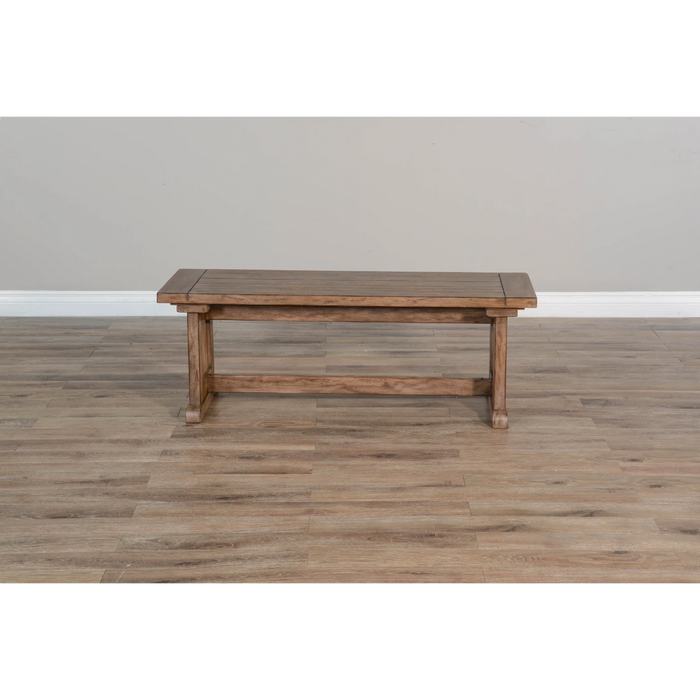 Sunny Designs Wood Side Bench Buckskin - Bed & Sofa Hub