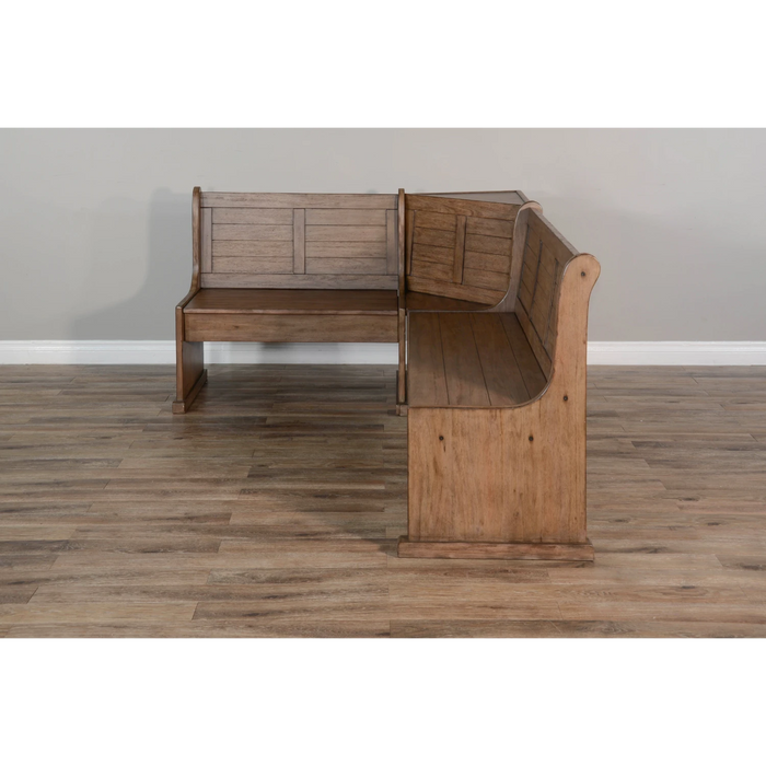 Sunny Designs Wood Breakfast Nook Dining Set Buckskin - Bed & Sofa Hub