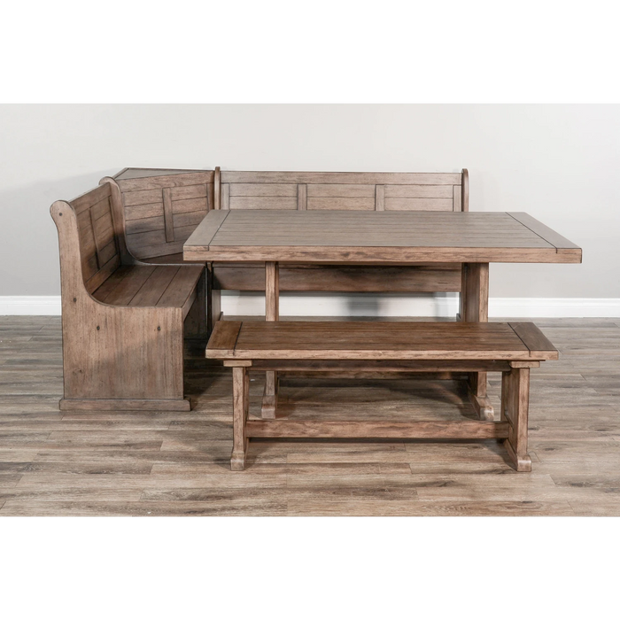 Sunny Designs Wood Breakfast Nook Dining Set Buckskin - Bed & Sofa Hub