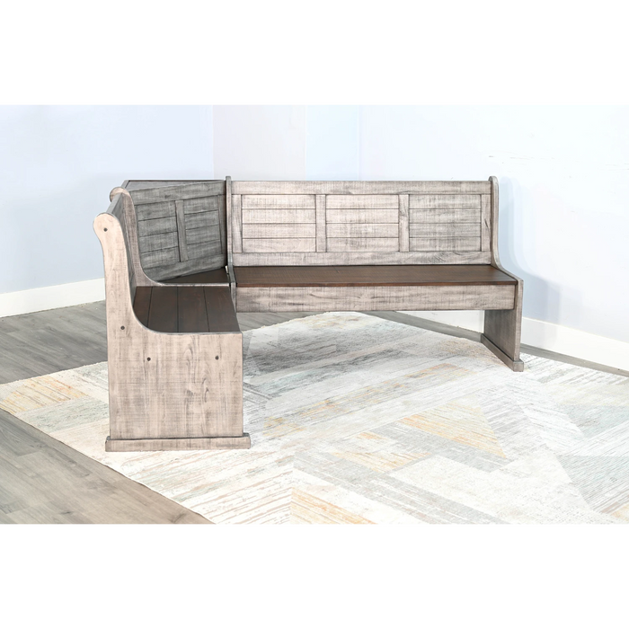 Sunny Designs Wood Breakfast Nook Dining Set Tobacco Leaf and Alpine Grey - Bed & Sofa Hub