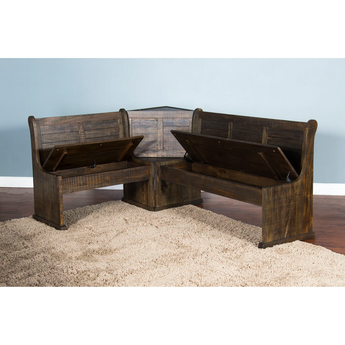 Sunny Designs Wood Breakfast Nook Dining Set Tobacco Leaf - Bed & Sofa Hub