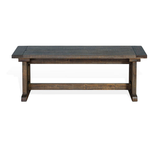 Sunny Designs Wood Side Bench Tobacco Leaf - Bed & Sofa Hub