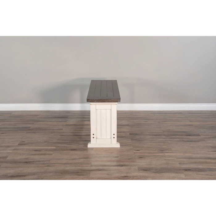 Sunny Designs Counter Wood Side Bench European Cottage - Bed & Sofa Hub