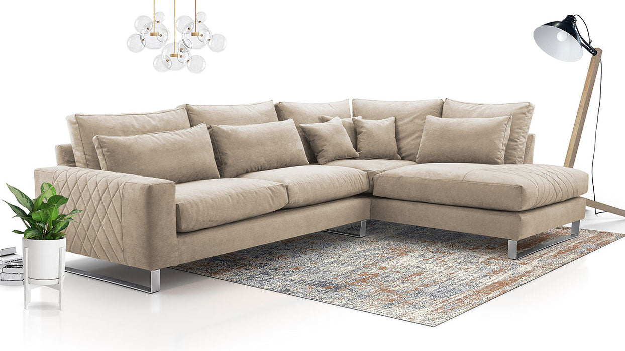 Maxima House FLORA Sectional Sofa MIR049 - Bed & Sofa Hub