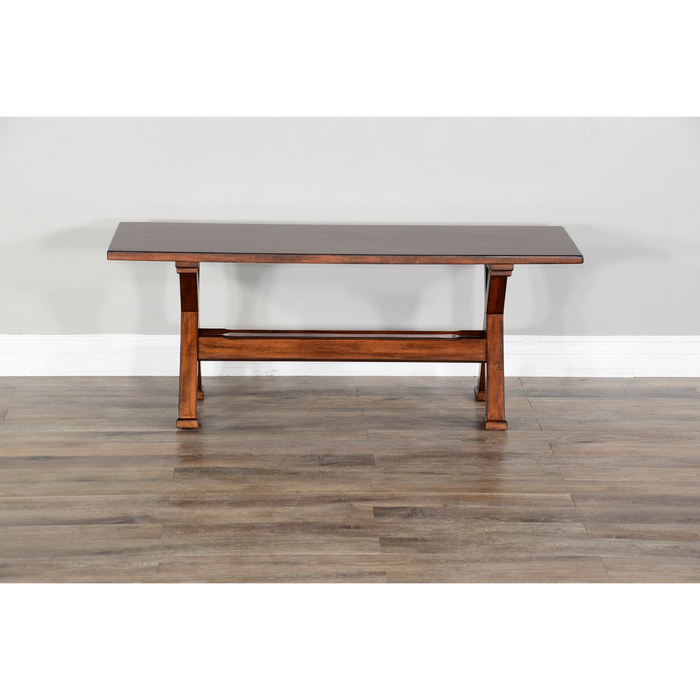 Sunny Designs Wood Vintage Side Bench Vintage Mocha - Bed & Sofa Hub