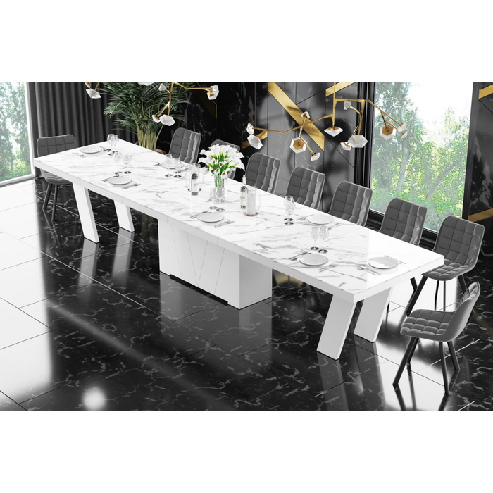 Maxima House Dining Set ALETA 11 pcs. modern Dining Table - Bed & Sofa Hub