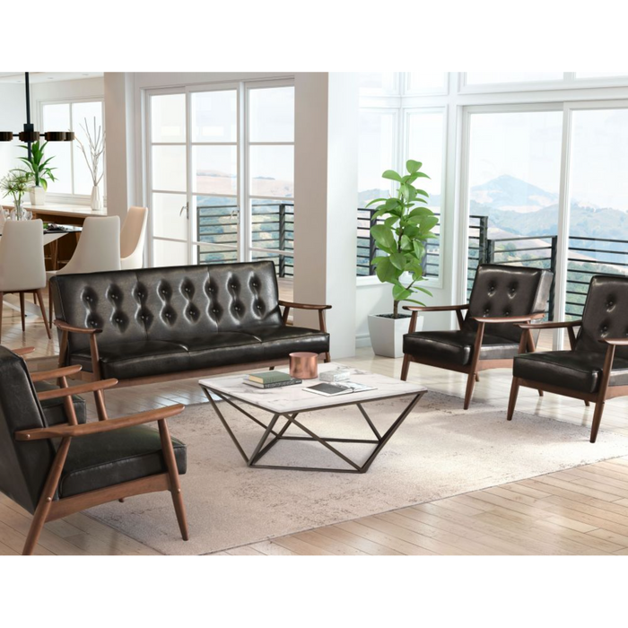 Zuo Tintern Coffee Table White & Antique Bronze - Bed & Sofa Hub