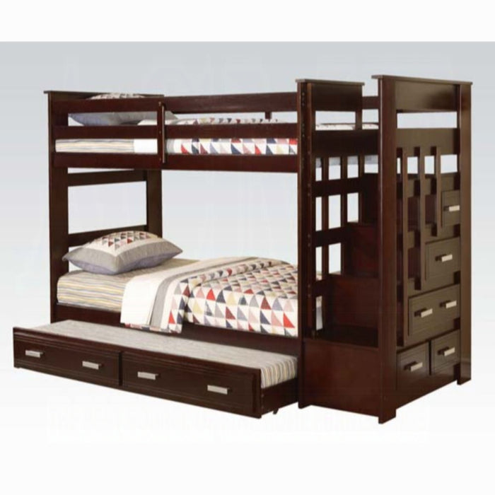 ACME Allentown Twin/Twin Bunk Bed W/Trundle & Storage - Bed & Sofa Hub