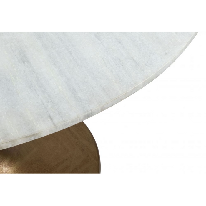 Zuo Ithaca Dining Table White & Gold - Bed & Sofa Hub