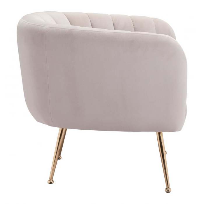 Zuo Deco Accent Chair Beige - Bed & Sofa Hub
