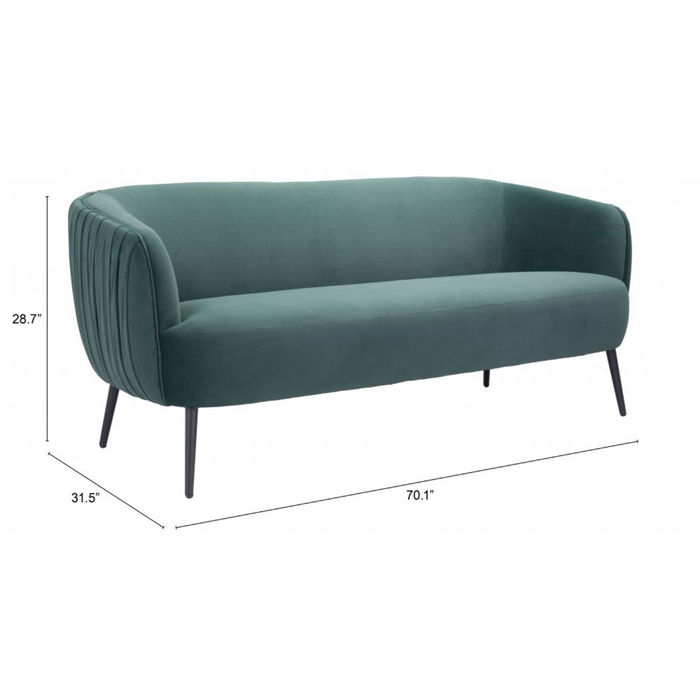 Zuo Karan Sofa Green - Bed & Sofa Hub