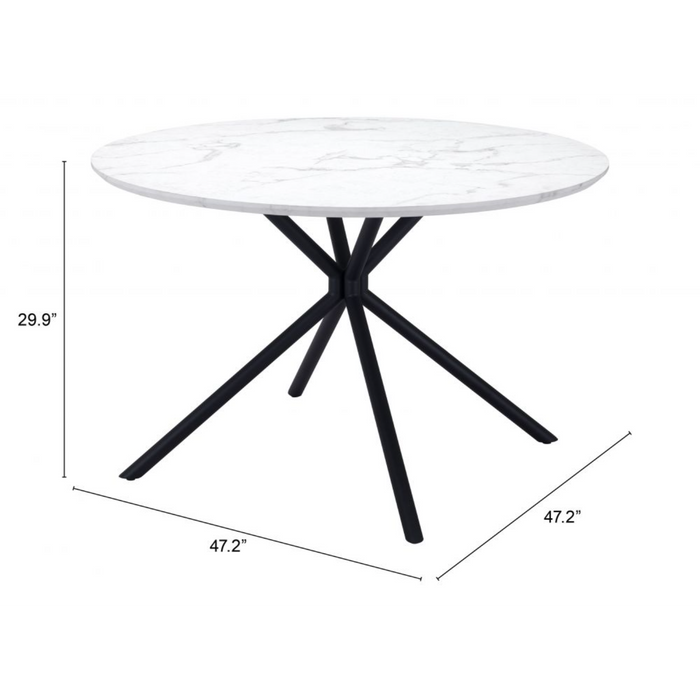 Zuo Amiens Dining Table White - Bed & Sofa Hub