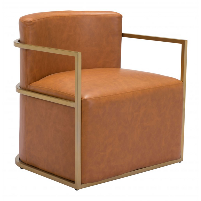 Zuo Xander Accent Chair Brown - Bed & Sofa Hub