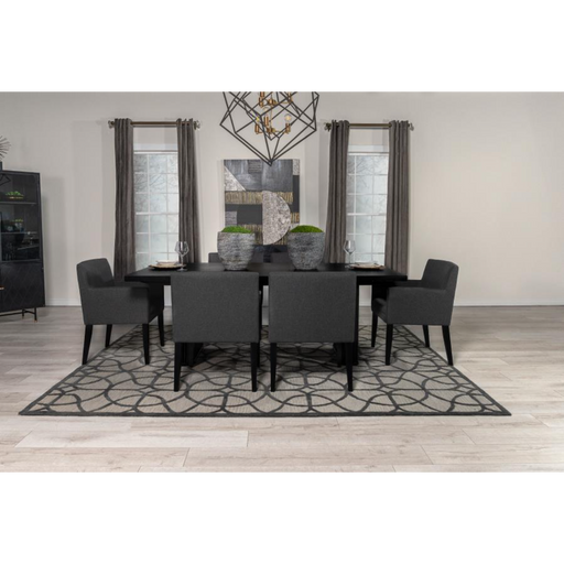 Coaster Catherine 7-piece Rectangular Dining Room Table Set Black - Bed & Sofa Hub