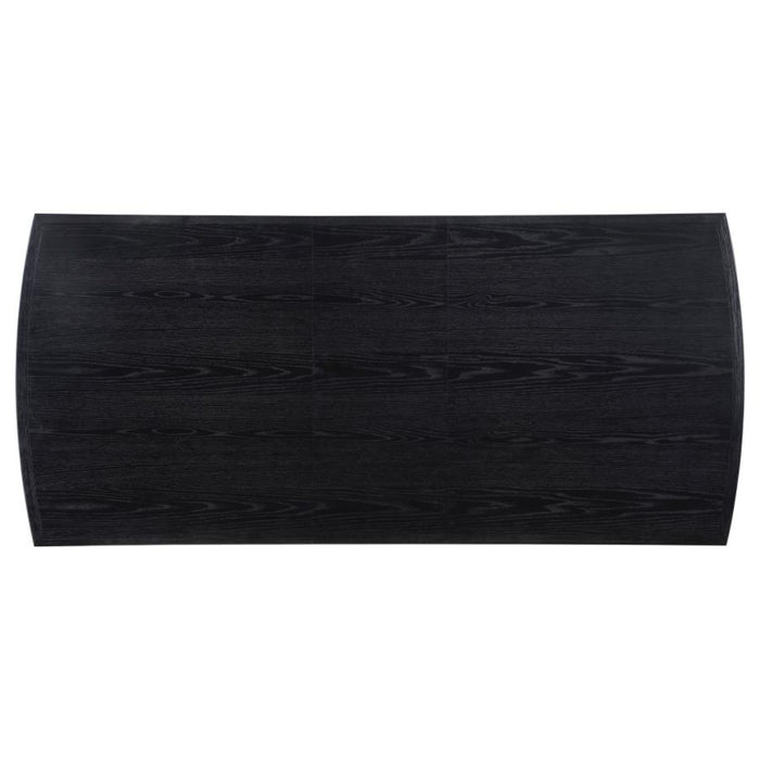 Coaster Brookmead 7 piece Extension Leaf Dining Room Table Set Black - Bed & Sofa Hub