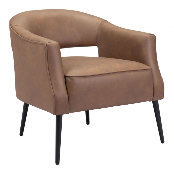 Zuo Berkeley Accent Chair Vintage Brown - Bed & Sofa Hub