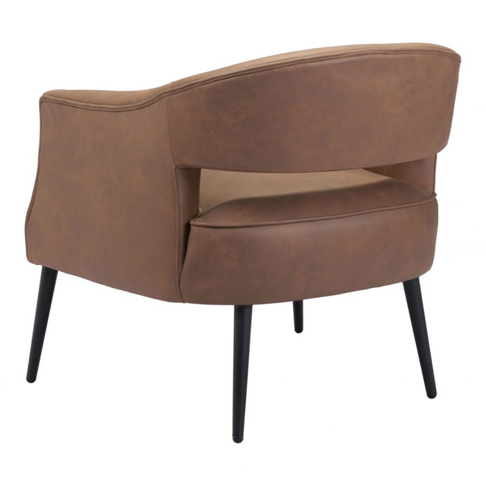 Zuo Berkeley Accent Chair Vintage Brown - Bed & Sofa Hub