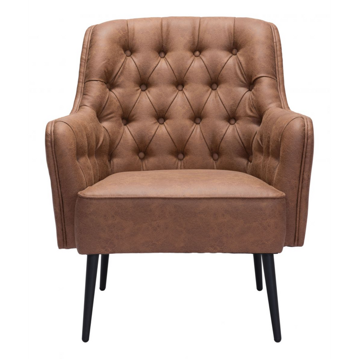 Zuo Tasmania Accent Chair Vintage Brown - Bed & Sofa Hub