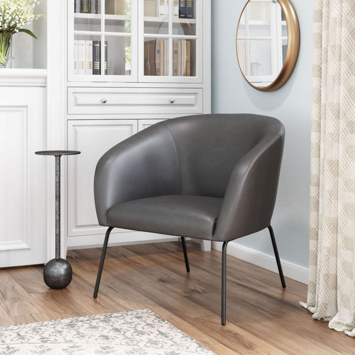 Zuo Quinten Accent Chair Vintage Gray - Bed & Sofa Hub