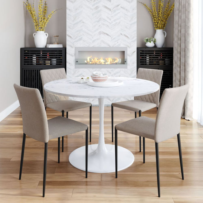 Zuo Phoenix Dining Table White - Bed & Sofa Hub