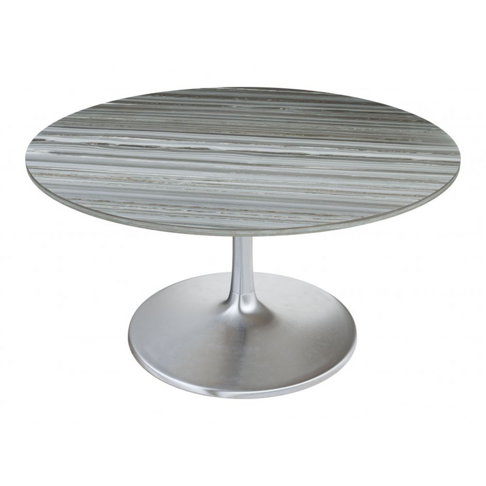 Zuo Star City Dining Table (60") Gray & Silver - Bed & Sofa Hub