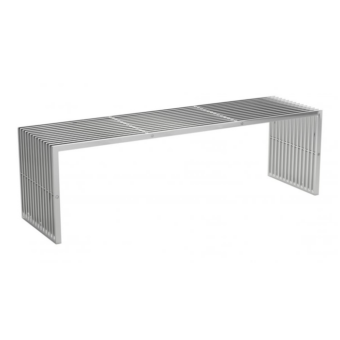 Zuo Tania Bench Silver - Bed & Sofa Hub