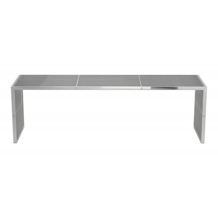 Zuo Tania Bench Silver - Bed & Sofa Hub