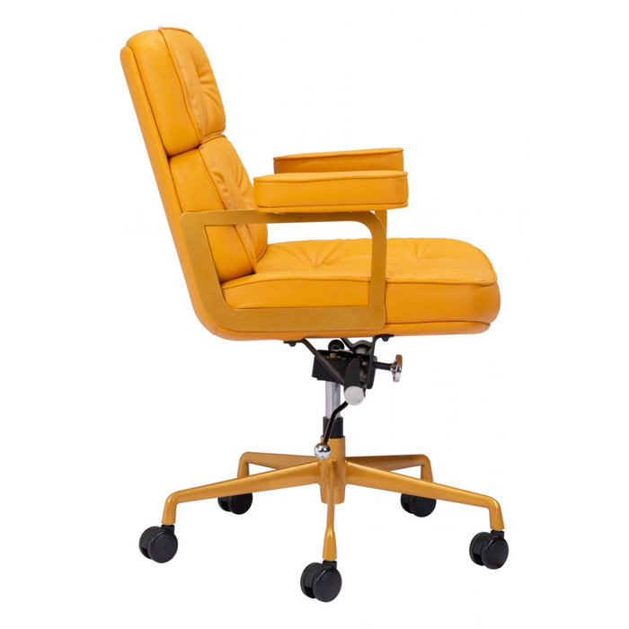 Zuo Smiths Office Chair Yellow - Bed & Sofa Hub