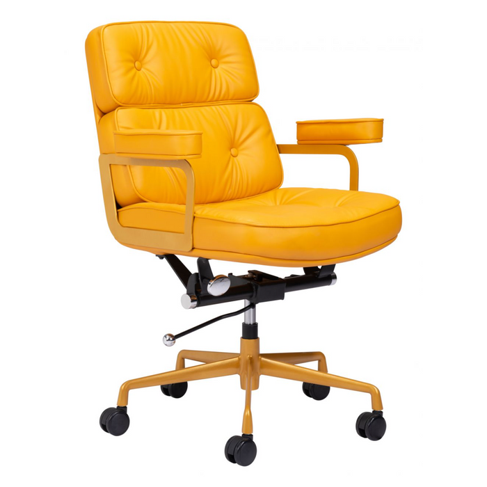 Zuo Smiths Office Chair Yellow - Bed & Sofa Hub