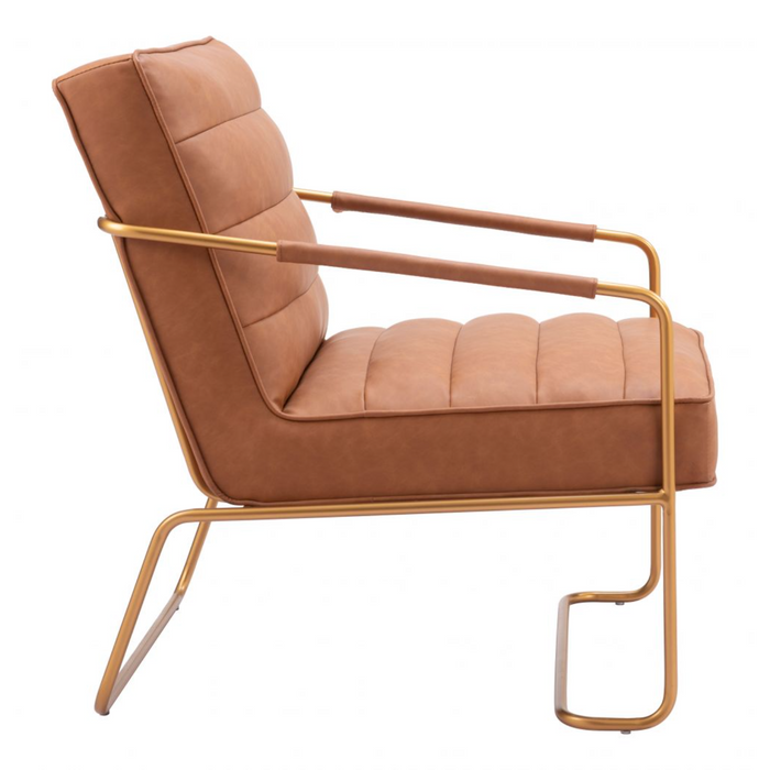 Zuo Dallas Accent Chair Vintage Brown - Bed & Sofa Hub