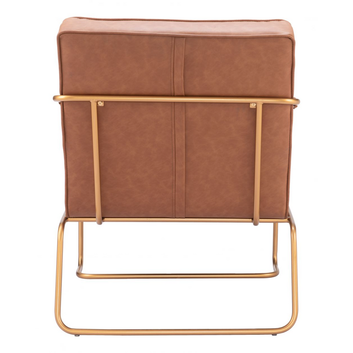 Zuo Dallas Accent Chair Vintage Brown - Bed & Sofa Hub