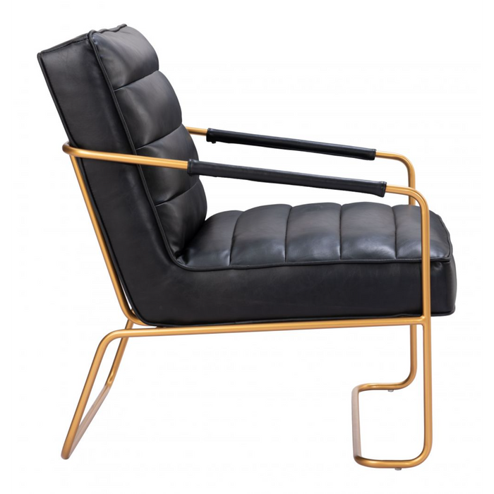 Zuo Dallas Accent Chair Vintage Black - Bed & Sofa Hub