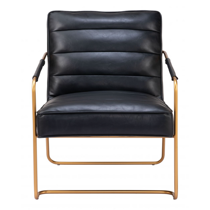 Zuo Dallas Accent Chair Vintage Black - Bed & Sofa Hub