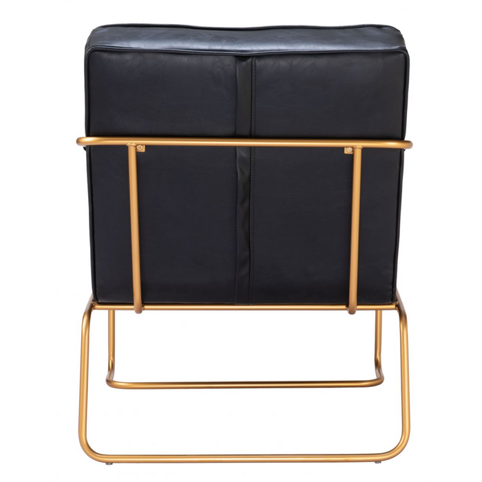 Zuo Dallas Accent Chair Vintage Black - Bed & Sofa Hub