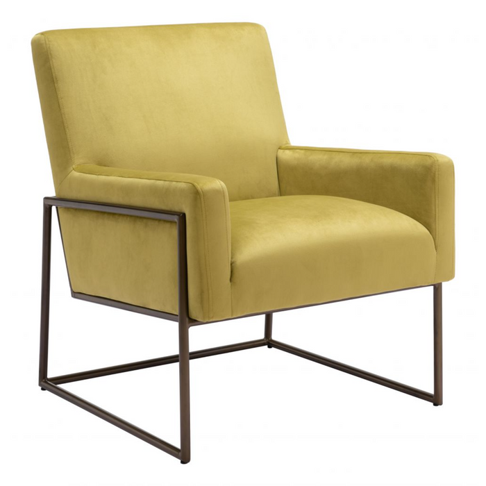 Zuo New York Accent Chair Olive Green - Bed & Sofa Hub