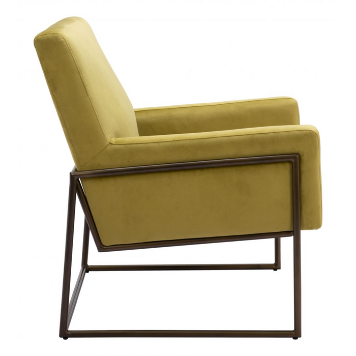 Zuo New York Accent Chair Olive Green - Bed & Sofa Hub