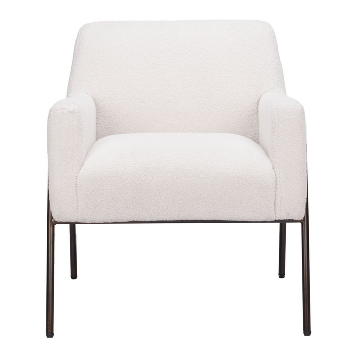 Zuo Charleston Accent Chair Cream - Bed & Sofa Hub