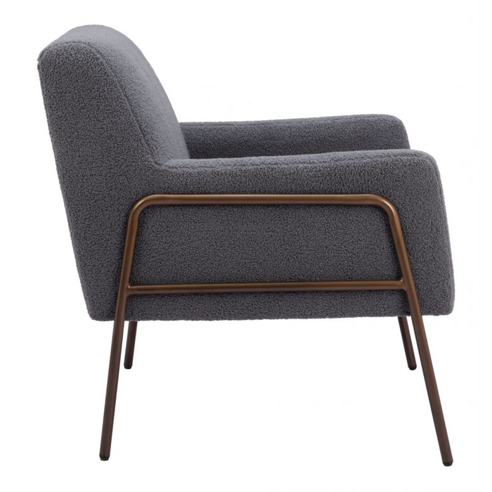 Zuo Charleston Accent Chair Gray - Bed & Sofa Hub