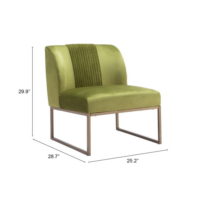 Zuo Sante Fe Accent Chair Olive Green - Bed & Sofa Hub