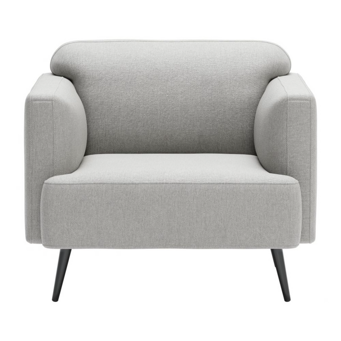 Zuo Amsterdam Armchair Light Gray - Bed & Sofa Hub