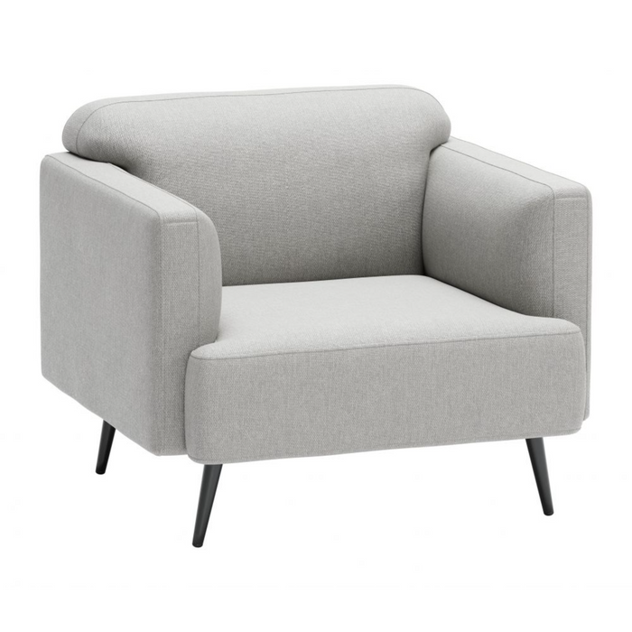 Zuo Amsterdam Armchair Light Gray - Bed & Sofa Hub