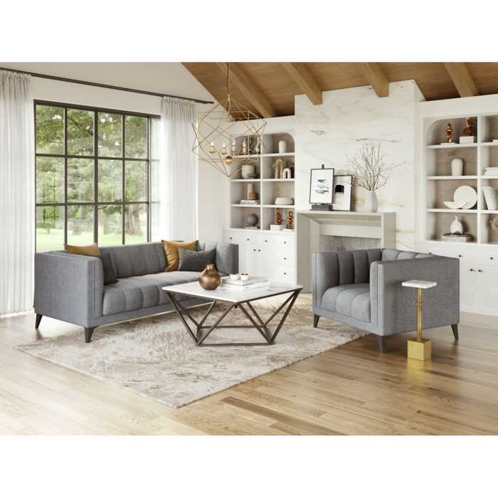 Zuo Punta Cana Armchair Leonardo Ash - Bed & Sofa Hub