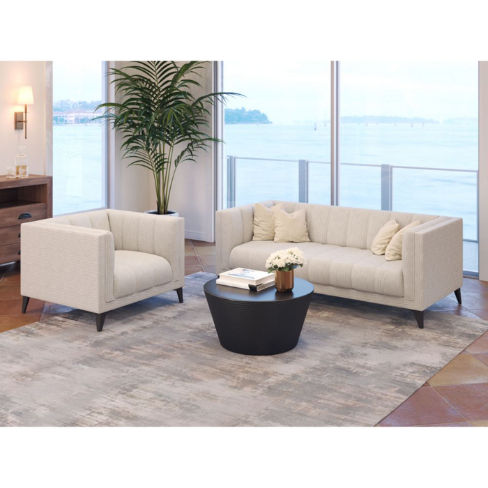 Zuo Punta Cana Armchair Leonardo Snow - Bed & Sofa Hub