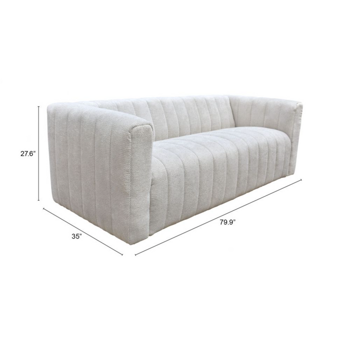 Zuo Puerto Plata Sofa Dason Snow - Bed & Sofa Hub