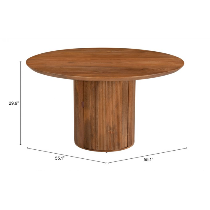 Zuo Izola Dining Table Brown - Bed & Sofa Hub