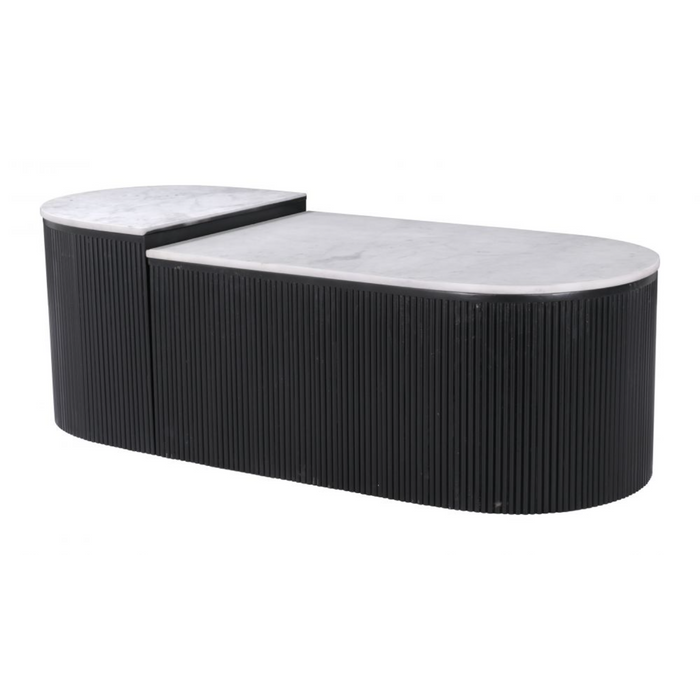 Zuo Ormara Coffee Table Set White & Black - Bed & Sofa Hub