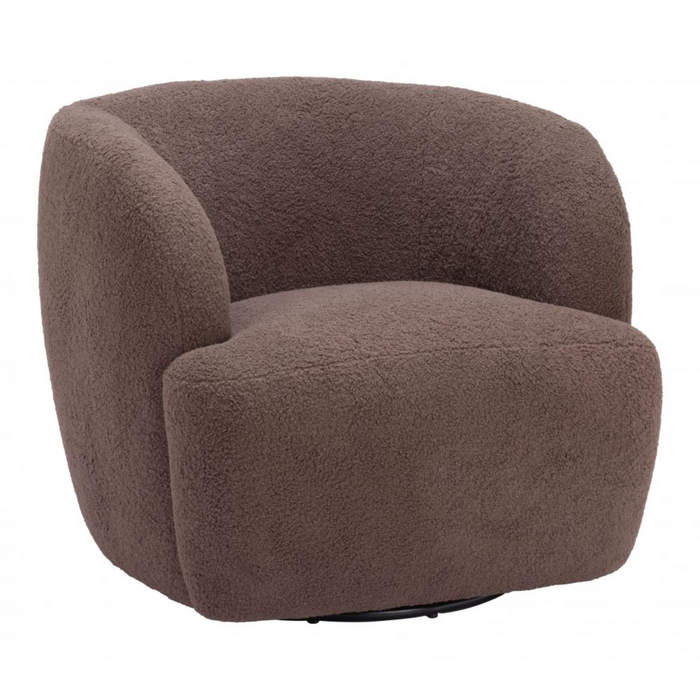 Zuo Govan Swivel Chair Brown - Bed & Sofa Hub
