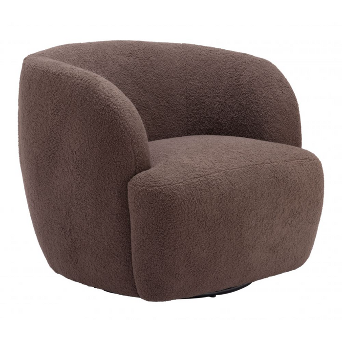 Zuo Govan Swivel Chair Brown - Bed & Sofa Hub