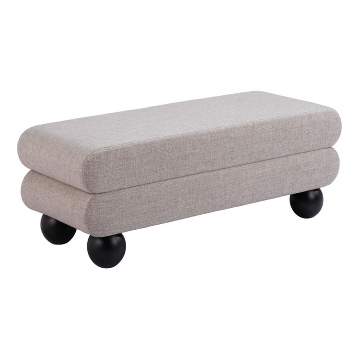 Zuo Davao Bench Gray - Bed & Sofa Hub
